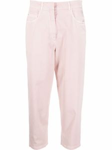 Fabiana Filippi pantalon fuselé court à taille haute - Rose