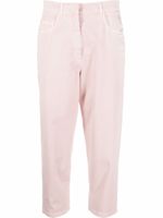 Fabiana Filippi pantalon fuselé court à taille haute - Rose