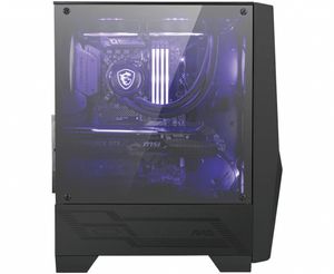 MSI MAG Forge 100M Midi-tower PC-behuizing Zwart, Transparant