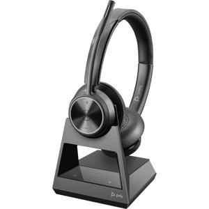 HP Poly DECT Headset Savi 7320 Office Stere On Ear headset Computer Bluetooth Stereo Zwart Noise Cancelling