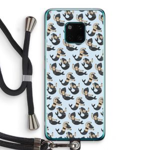 Zeemeermin: Huawei Mate 20 Pro Transparant Hoesje met koord