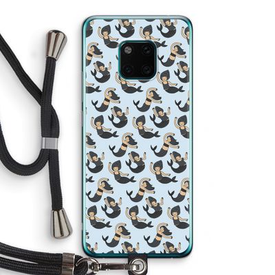 Zeemeermin: Huawei Mate 20 Pro Transparant Hoesje met koord