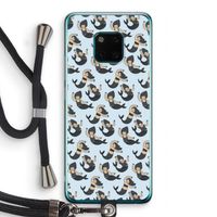 Zeemeermin: Huawei Mate 20 Pro Transparant Hoesje met koord