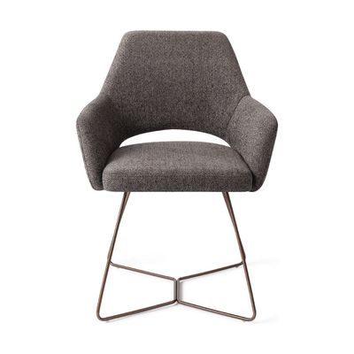 Jesper Home Yanai eetkamerstoel Amazing Grey beehive rose