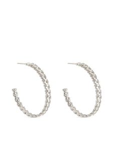 Suzanne Kalan boucles d'oreilles en or serties de diamants - Argent