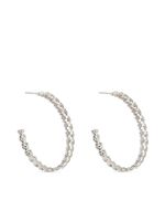 Suzanne Kalan boucles d'oreilles en or serties de diamants - Argent - thumbnail