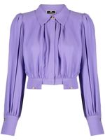 Elisabetta Franchi blouse drapée en crêpe - Violet - thumbnail