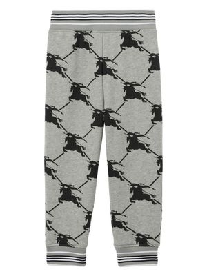 Burberry Kids Trainingsbroek met grafische print - Grijs Burberry Kids Trainingsbroek met grafische print - Grijs