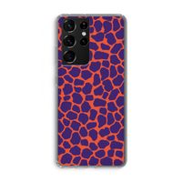 Purple Giraffe: Samsung Galaxy S21 Ultra Transparant Hoesje