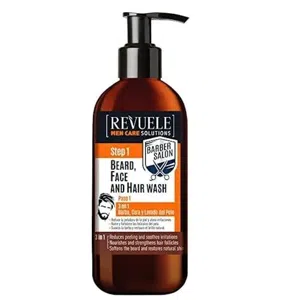 Revuele Men's 3-in-1 Beard Face & Hair Wash - 300 ml