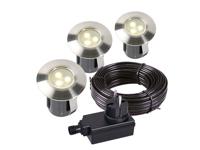 Garden lights birch set inbouwspot 12 v 10 lm 0.5 w 3000 k - Velleman