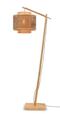 Vloerlamp Bhutan - Bamboe/Zwart - 68x40x176cm