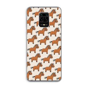 Pony: Xiaomi Redmi Note 9 Pro Transparant Hoesje