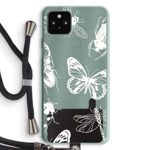 Tiny Bugs: Pixel 5a 5G Transparant Hoesje met koord