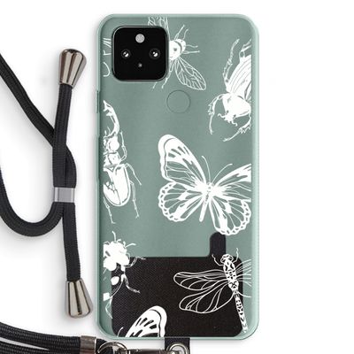Tiny Bugs: Pixel 5a 5G Transparant Hoesje met koord