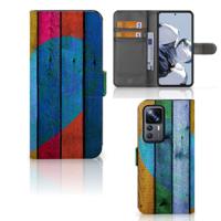 Xiaomi 12T | 12T Pro | Book Style Case | Wood Heart - Cadeau voor je Vriend