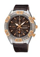 Horlogeband Seiko SNDV62P1 / 7T92-0TF0 / L0EA011J0 Leder Bruin 18mm