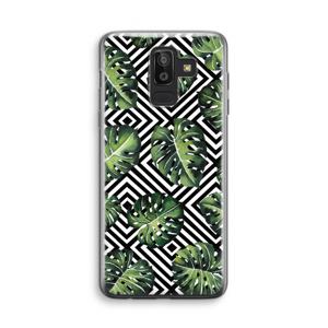 Geometrische jungle: Samsung Galaxy J8 (2018) Transparant Hoesje