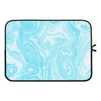 Waterverf blauw: Laptop sleeve 13 inch Waterverf blauw: Laptop sleeve 13 inch