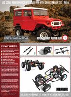 RC4WD Gelande II RTR Truck w/Cruiser Body Set (Red) (Z-RTR0047)