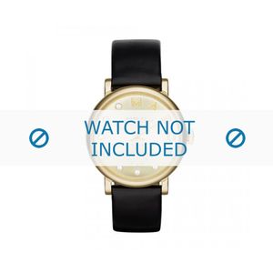 Horlogeband Marc by Marc Jacobs MBM1399 Leder Zwart 18mm