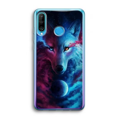 Where Light And Dark Meet: Huawei P30 Lite Transparant Hoesje