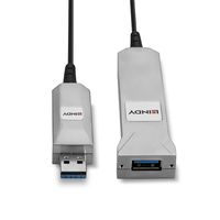 Lindy 42701 USB-kabel USB 3.2 Gen 1 (3.1 Gen 1) 50 m USB A Zwart, Zilver - thumbnail