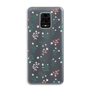 Small white flowers: Xiaomi Redmi Note 9 Pro Transparant Hoesje