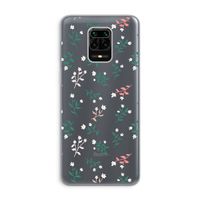 Small white flowers: Xiaomi Redmi Note 9 Pro Transparant Hoesje