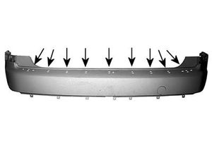ACHTERBUMPER +Gaten VOOR Lijst 1862544