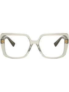 Miu Miu Eyewear lunettes de vue à monture oversize - Métallisé