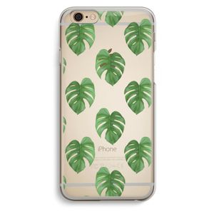 Monstera leaves: iPhone 6 / 6S Transparant Hoesje