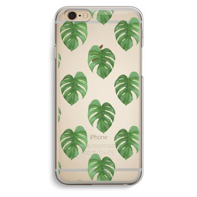 Monstera leaves: iPhone 6 / 6S Transparant Hoesje