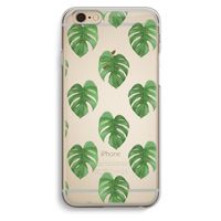Monstera leaves: iPhone 6 / 6S Transparant Hoesje