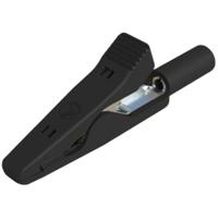 SKS Hirschmann MA 1 sw Krokodillenklem Steekaansluiting 2 mm Ohne Messkategorie Zwart