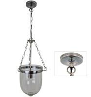 Hanglamp Bell Jar Antiek Zilver Hanglamp Bell Jar Antiek Zilver