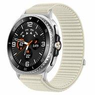 Nylon ribbelbandje - Starlight - Samsung Galaxy Watch 8 Classic - 46mm Nylon ribbelbandje - Starlight - Samsung Galaxy Watch 8 Classic - 46mm