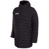 COPA Football - Long Bench Hooded Puffer Jacket - Zwart