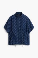 Poncho met geometrisch patroon - BLUE - U
