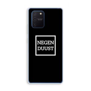 Negenduust black: Samsung Galaxy Note 10 Lite Transparant Hoesje