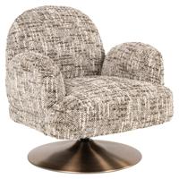 Fauteuil Kagney bruin omara draaibaar