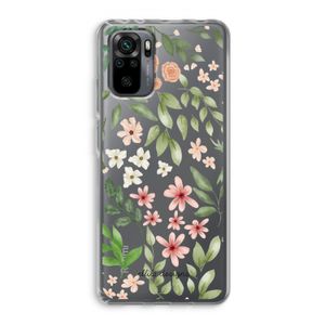 Botanical sweet flower heaven: Xiaomi Redmi Note 10 Pro Transparant Hoesje