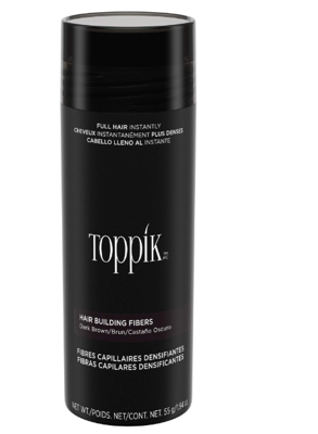 Toppik Poeder Fibers Hair Building Fibers Powder Dark Brown 55gr | Voor Dunner Wordend Haar