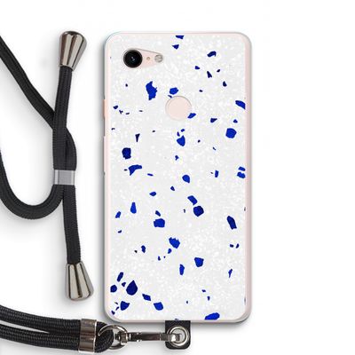 Terrazzo N°5: Pixel 3 XL Transparant Hoesje met koord
