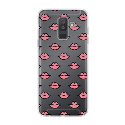 Lipjes: Samsung Galaxy A6 Plus (2018) Transparant Hoesje