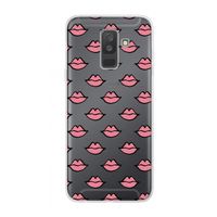 Lipjes: Samsung Galaxy A6 Plus (2018) Transparant Hoesje Lipjes: Samsung Galaxy A6 Plus (2018) Transparant Hoesje
