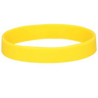 Siliconen armbandjes - stretch - geel - polsbandjes - volwassenen - thumbnail