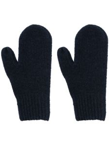 Acne Studios gants en maille - Bleu