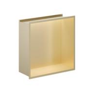 Crosswater Douche Nis - 30.5x30.5cm - LED-lichtstrip - geborsteld messing NI305305LF