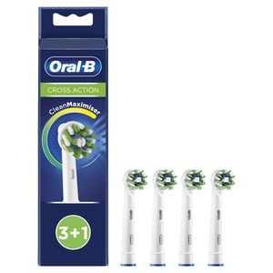Oral-B CrossAction Opzetborstel Met CleanMaximiser-technologie, Verpakking Van 4 Stuks